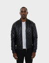 FRANKY MEN'S LEATHER BOMBER JACKET